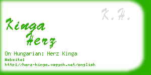 kinga herz business card